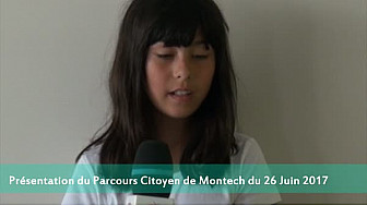 Annonce du Parcours citoyen  de Montech du 26 Juin 2017